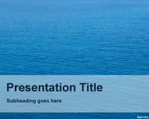 Plantilla PowerPoint de Océano PPT Template