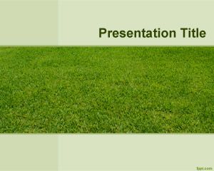Plantilla PowerPoint de Campo Verde PPT Template