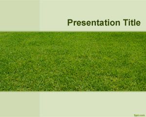 Plantilla PowerPoint de Campo Verde