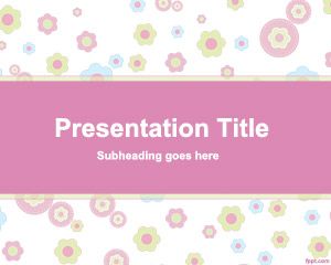 Plantilla PowerPoint con Vector de Flores PPT Template