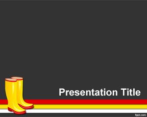 Plantilla PowerPoint de Botas