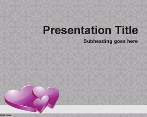 Fondos de Corazones para PowerPoint PPT Template