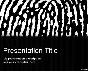 Plantilla PowerPoint de Huella dactilar PPT Template