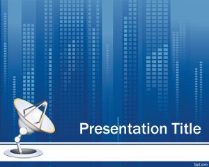 Plantilla PowerPoint de Comunicación Satelital PPT Template