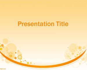 Fondo PowerPoint Moderno de color Naranja PPT Template