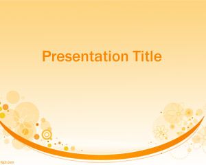 Fondo PowerPoint Moderno de color Naranja