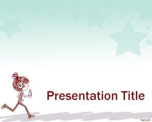 Plantilla PowerPoint con Niña Deportista