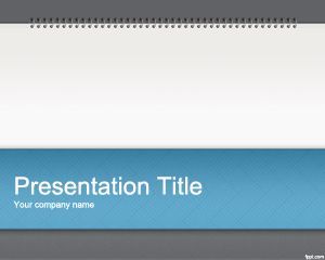 Free Notepad PowerPoint Template and cover slide