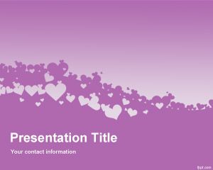 Violet Love PowerPoint Template PPT Template