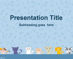 Cats Background for PowerPoint PPT Template