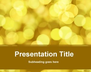 Blurred vision PowerPoint Template PPT Template