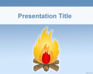 Bonfire PowerPoint Template PPT Template