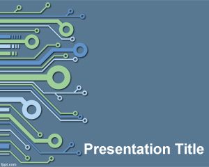 Electronic PowerPoint Template PPT Template