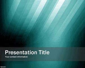Green Impaction PowerPoint Template PPT Template