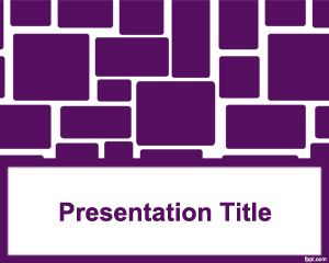 Rounded Squares PowerPoint Template PPT Template