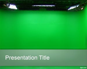 Green chrome PowerPoint Template PPT Template