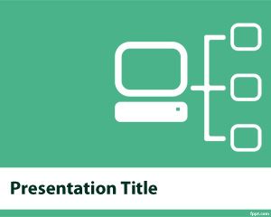 Computer network PowerPoint Template PPT Template
