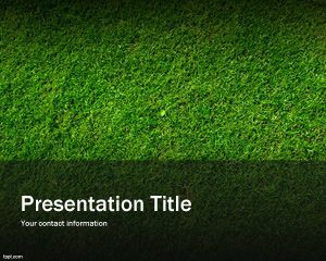 Green Grass PowerPoint Background PPT Template