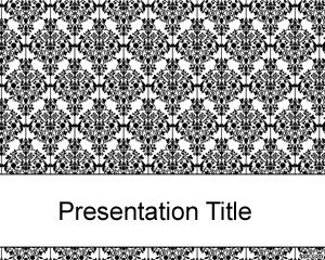 Old black fashioned PowerPoint template PPT Template