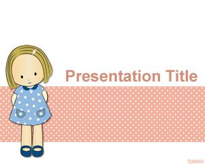 Childhood innocence PowerPoint Template PPT Template
