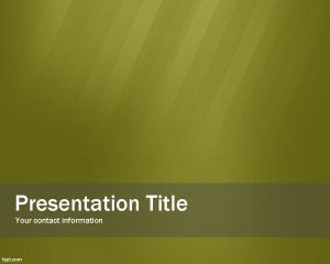 Green Buyer PowerPoint Template