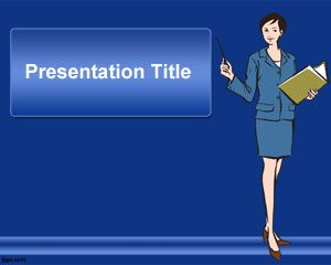 Plantilla PowerPoint de Secretaria PPT Template