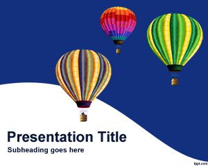 Hot air balloons PowerPoint Template