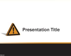 Caution PowerPoint Template PPT Template
