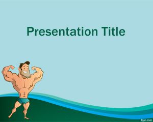 Muscle Training PowerPoint Template PPT Template