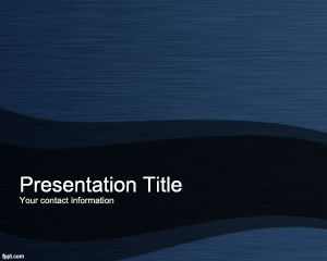 Blue Titanium PowerPoint Template PPT Template