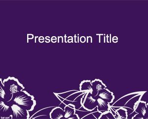 Wildflower PowerPoint Template PPT Template
