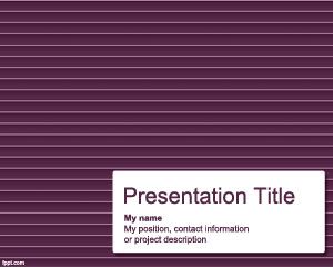 Horizontal Lines PowerPoint Template PPT Template