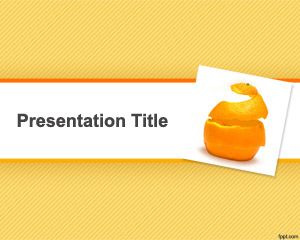 Orange Peel PowerPoint Template PPT Template