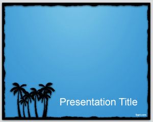 Border light PowerPoint template leisure