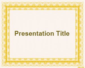 Basic Frame PowerPoint Template PPT Template