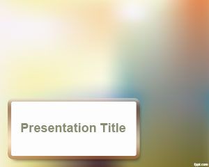 Blur effect PowerPoint Template PPT Template