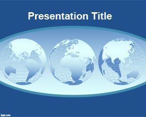 World continents PowerPoint Template PPT Template