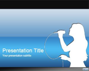 Karaoke PowerPoint Template PPT Template