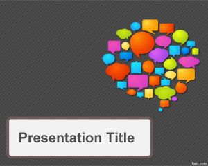 Communications Strategy PowerPoint Template PPT Template