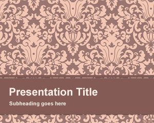 Floral Pattern PowerPoint Template PPT Template