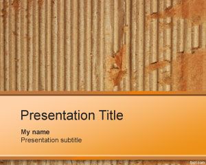 Cardboard PowerPoint Template box