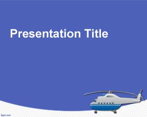 Plantilla PowerPoint de Helicóptero PPT Template