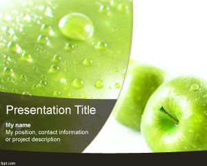 Green Apple PowerPoint Template PPT Template