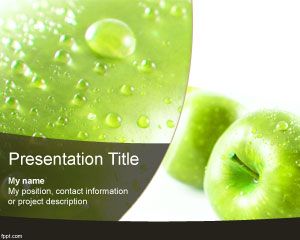 green apple powerpoint template