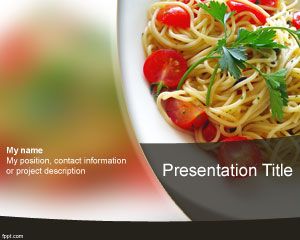 Plantilla PowerPoint de Espaguetis