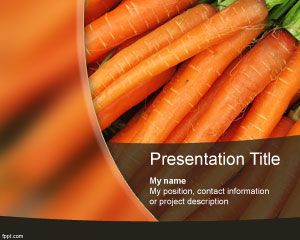Plantilla PowerPoint de Zanahorias