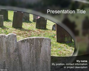 Plantilla PowerPoint de Cementerio