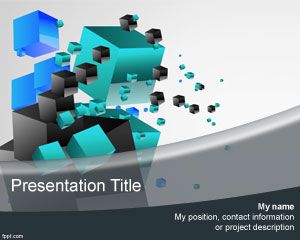 Plantilla PowerPoint de Cubos 3D PPT Template