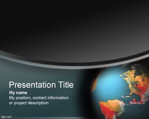 Global Warming PowerPoint Template PPT Template