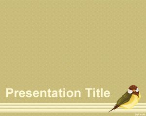 Birdie PowerPoint Template PPT Template